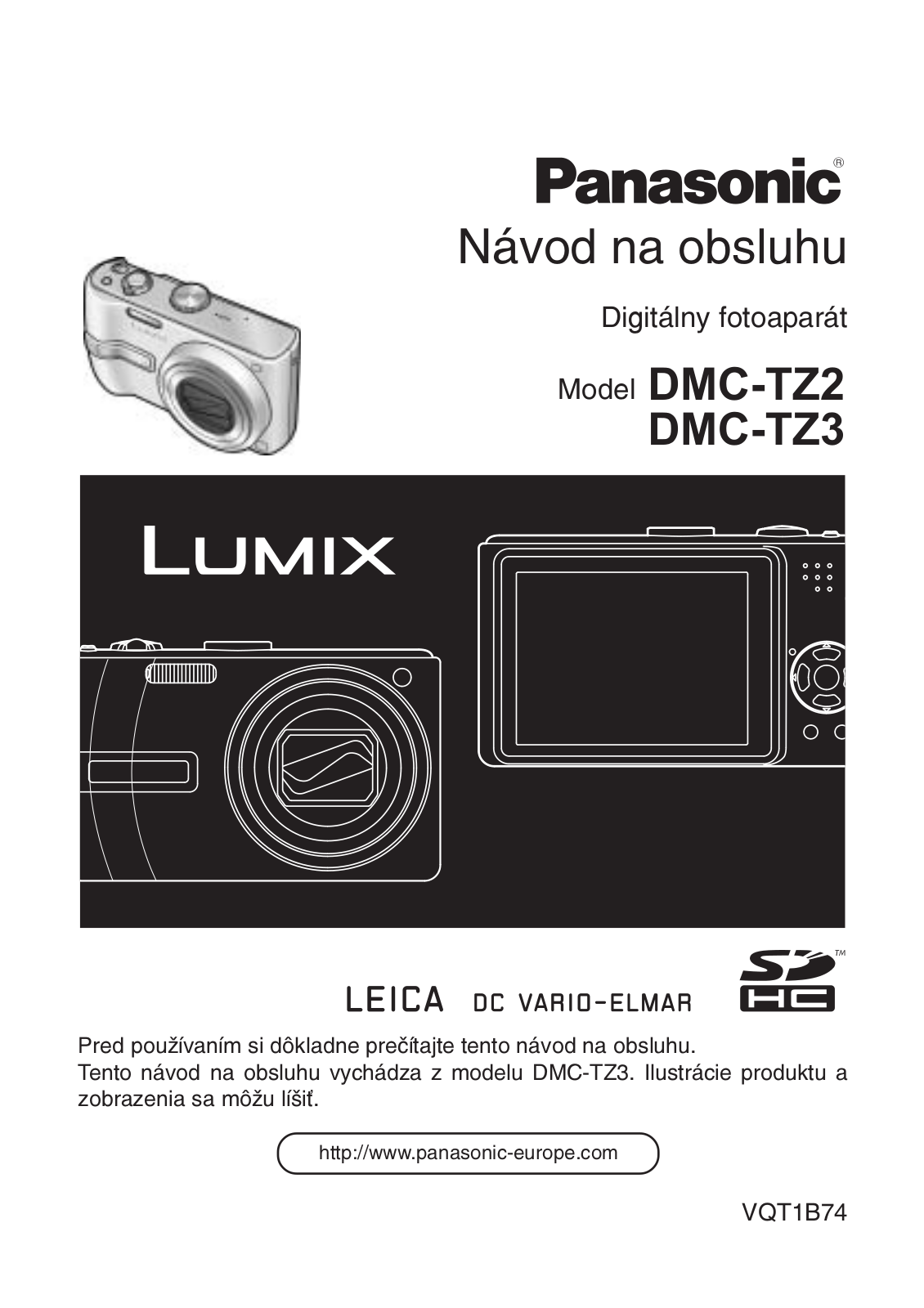 PANASONIC DMC-TZ3, DMC-TZ2 User Manual