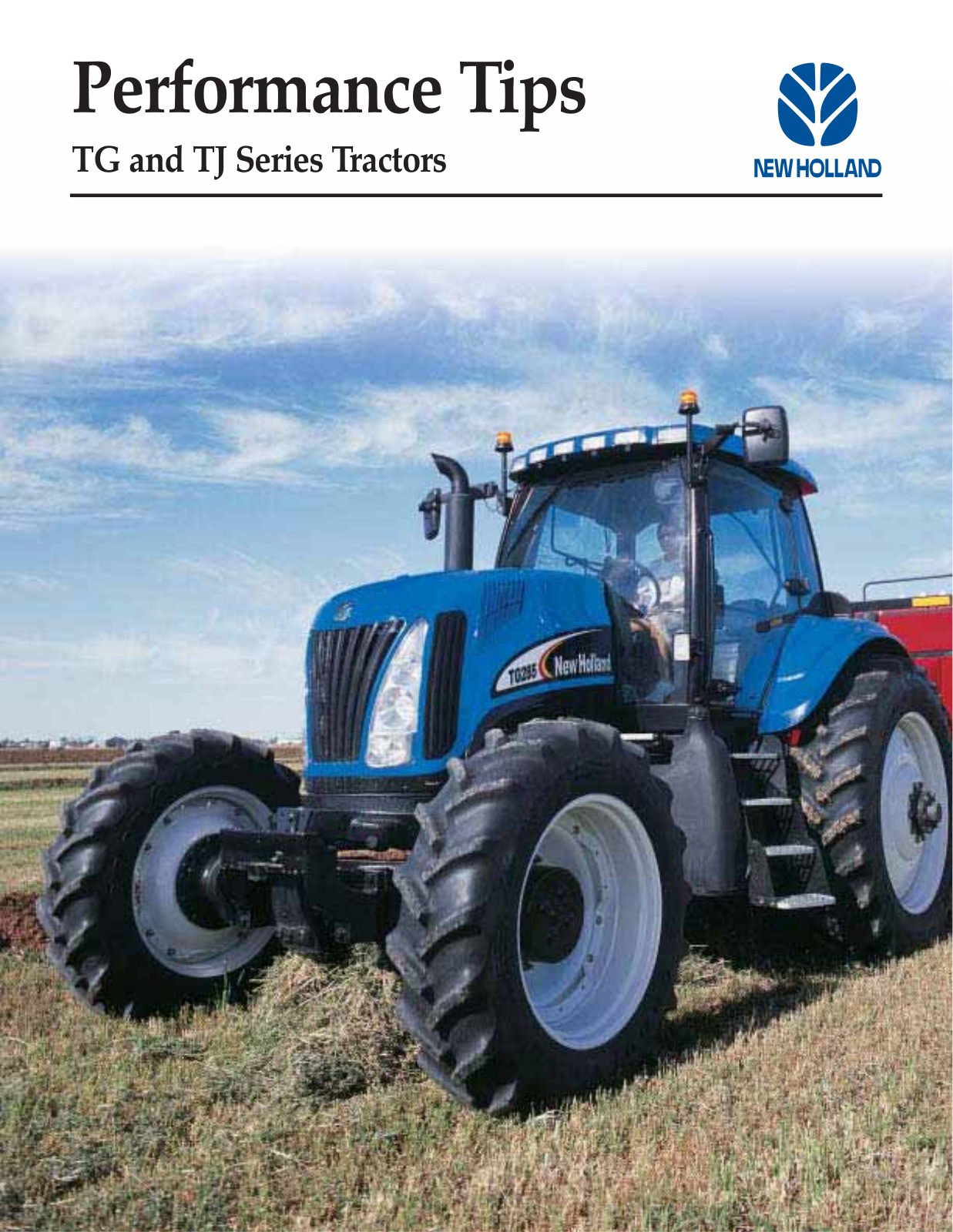 New Holland TJ, TG User Manual