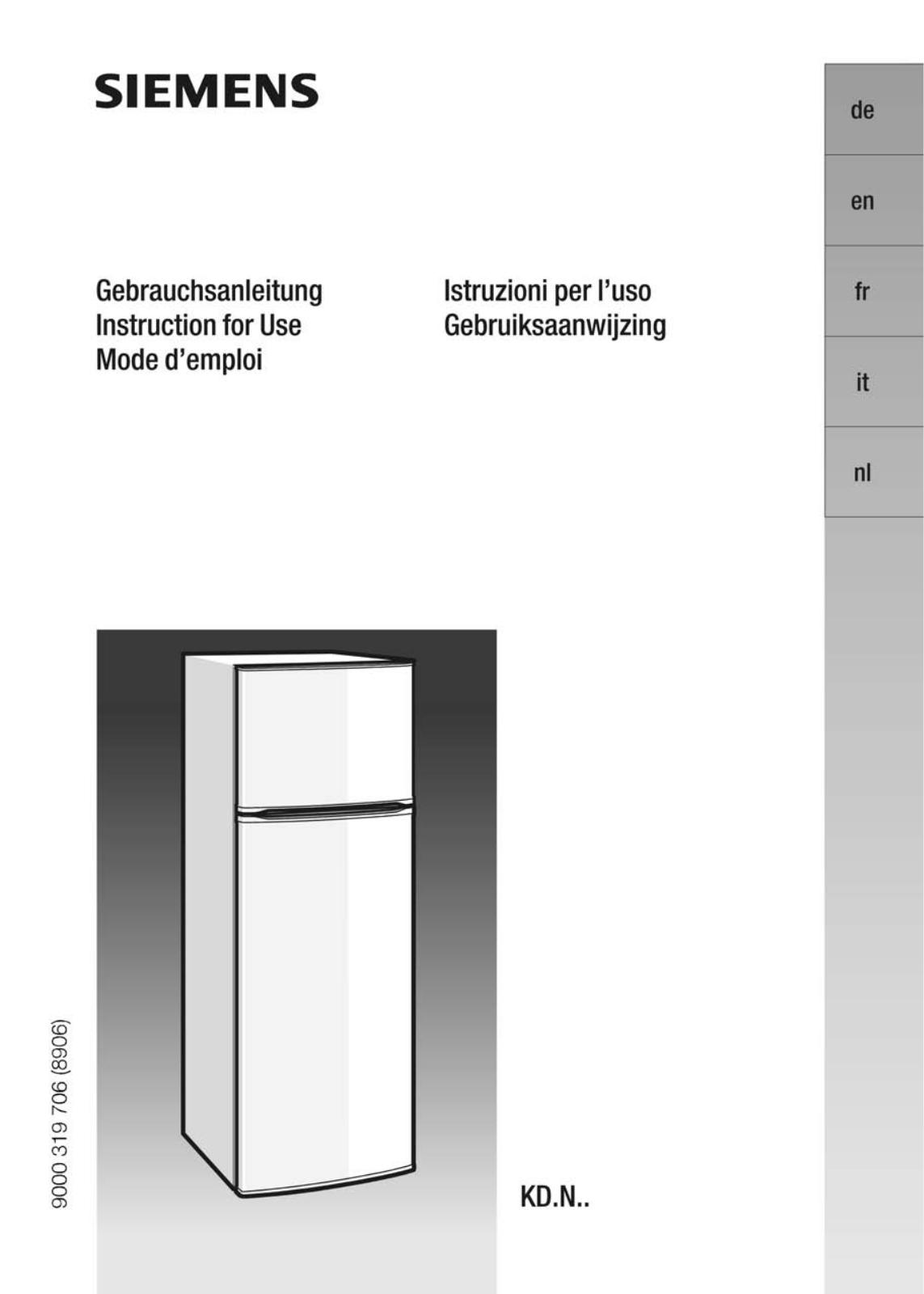 SIEMENS KD40NX73, KD30NX03, KD30NX43 User Manual