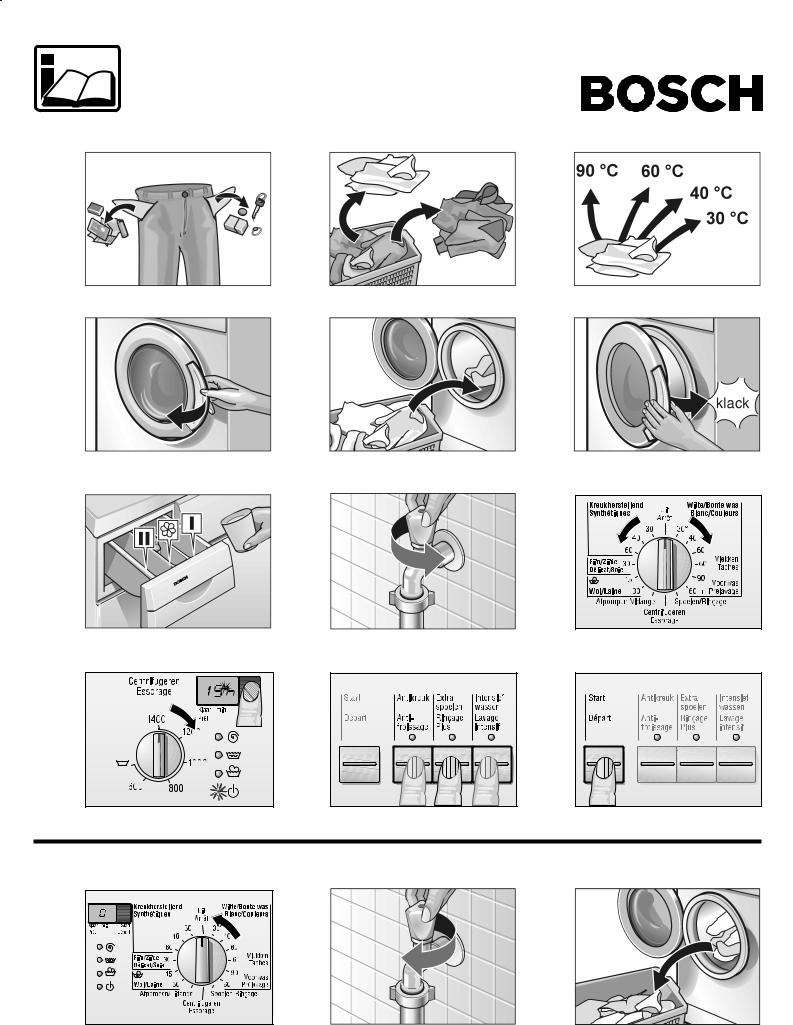 Bosch WFO2851FG Programs list