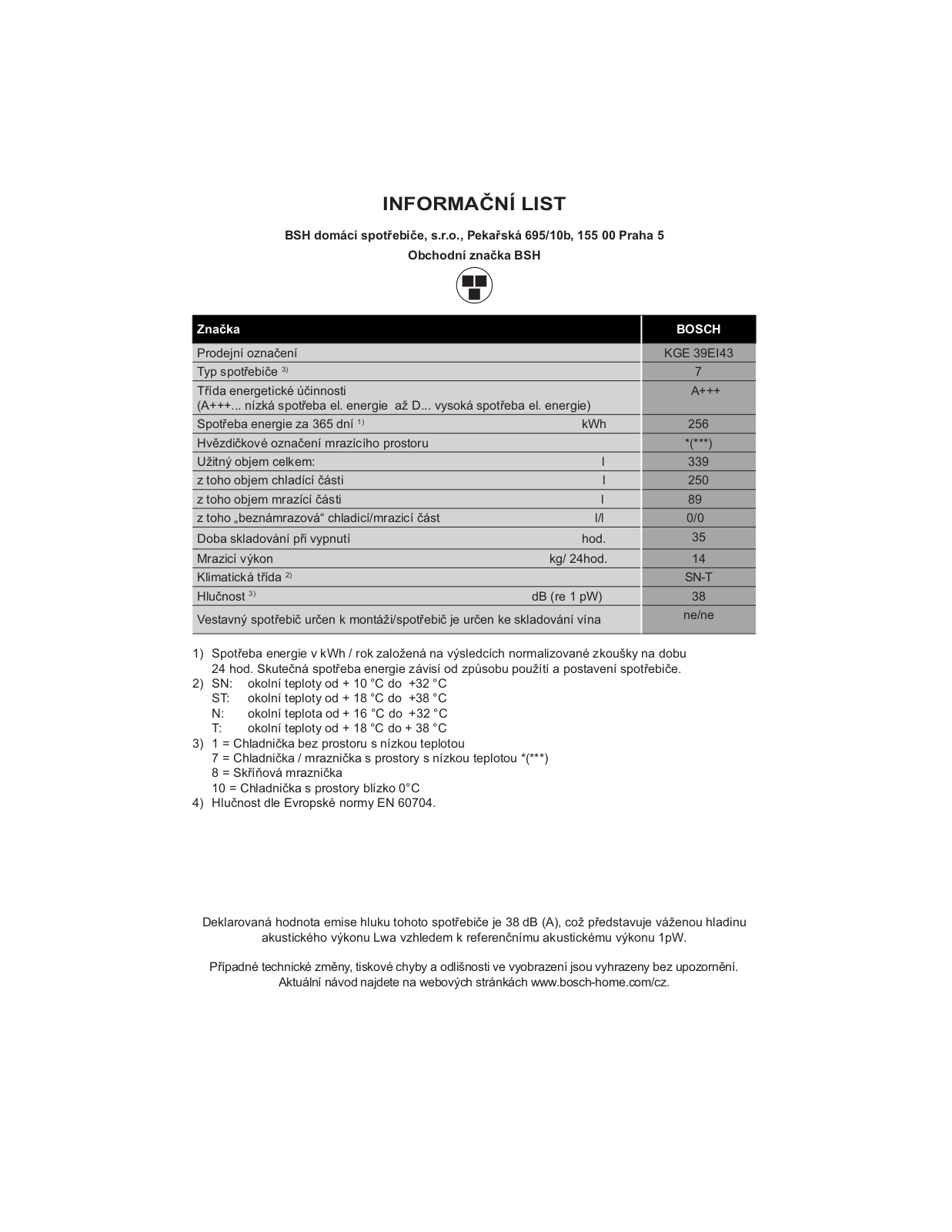 Bosch KGE39EI43 User Manual