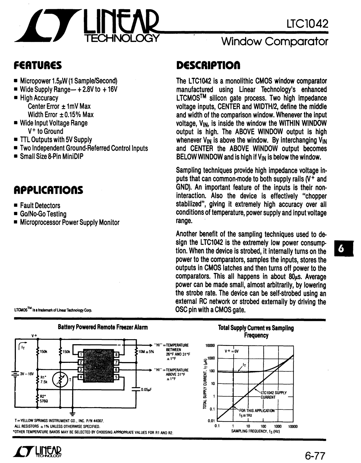 Linear Technology LTC1042 Datasheet