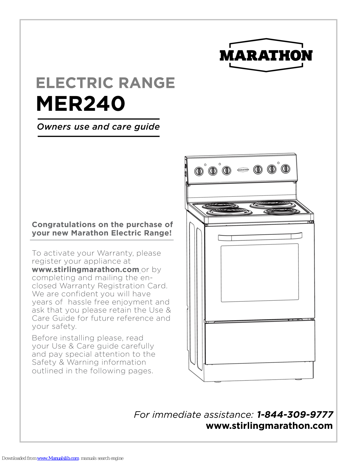 Marathon MER240 User Manual - ManualMachine.com