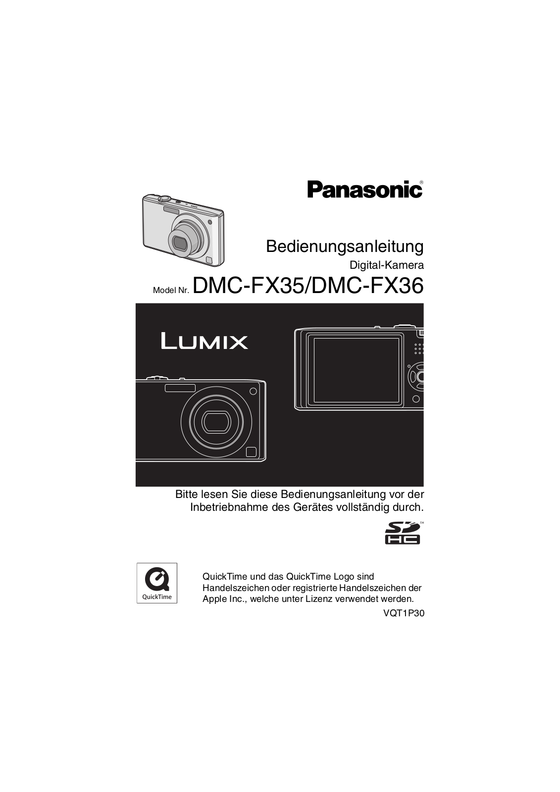 Panasonic LUMIX DMC-FX35, LUMIX DMC-FX36 User Manual