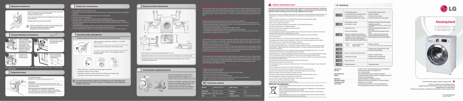 Lg F1203ND, F1003ND User Manual