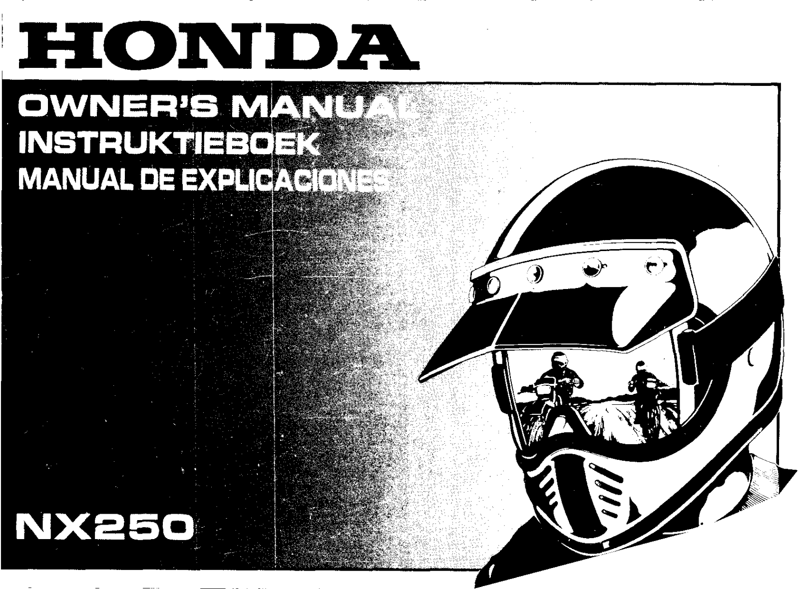 Honda NX250 1989 Owner's Manual