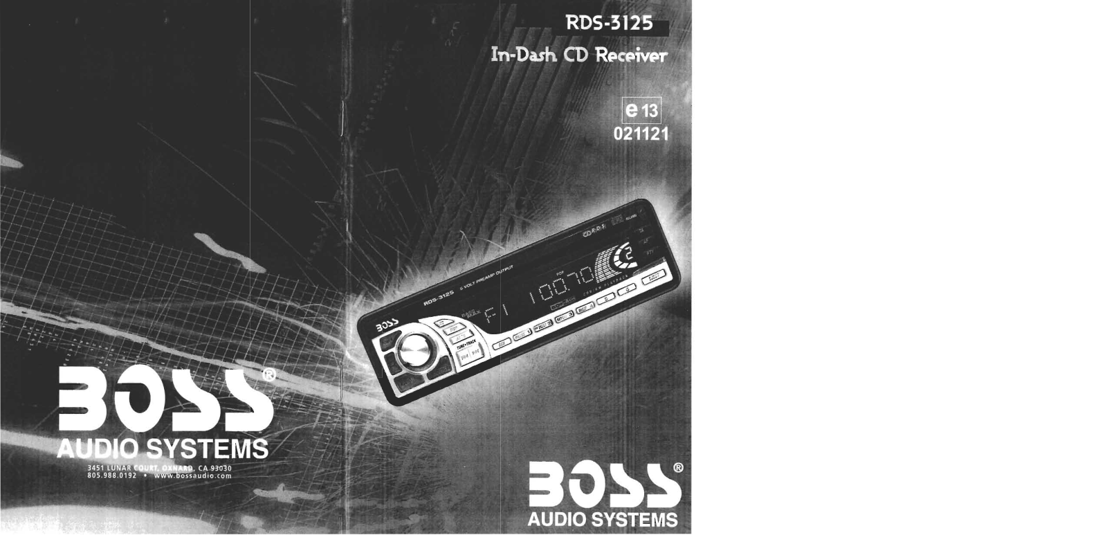 Boss RDS-3125 User Manual