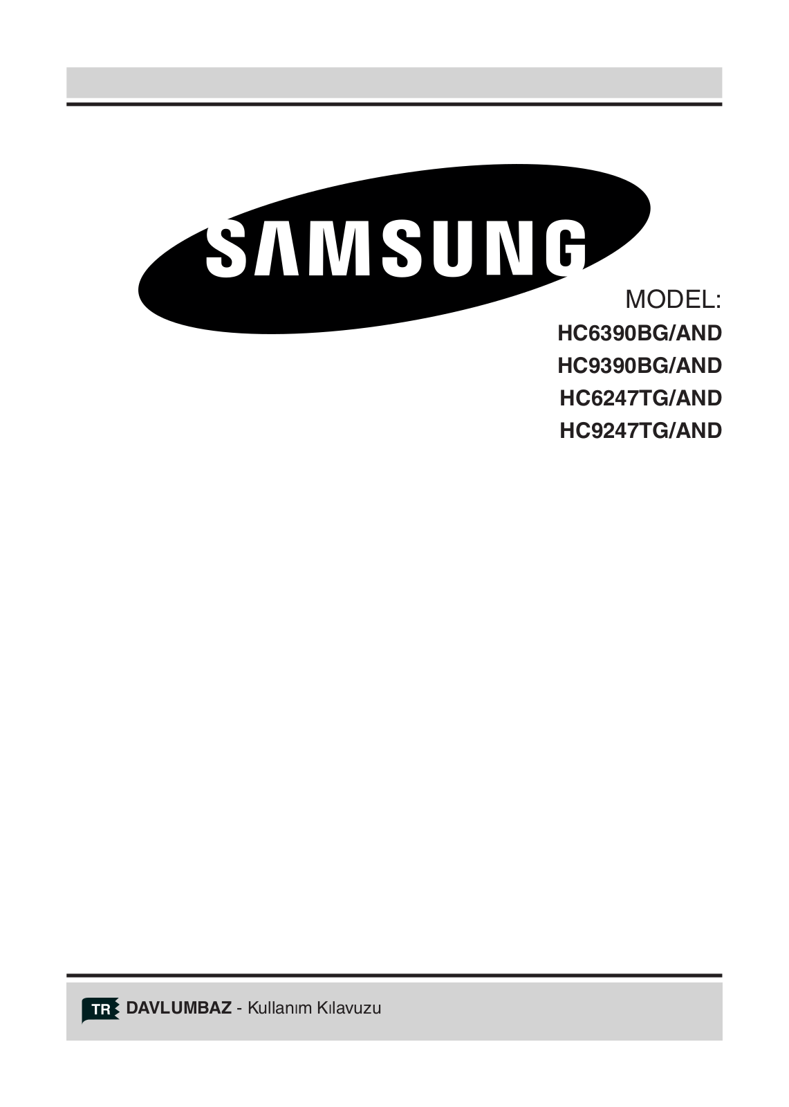 Samsung HC9390BG, HC6390BG, HC6247TG, HC9247TG User Manual