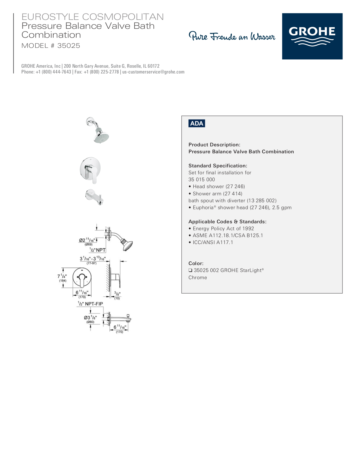 GROHE GRH4151 Specifications - ManualMachine.com