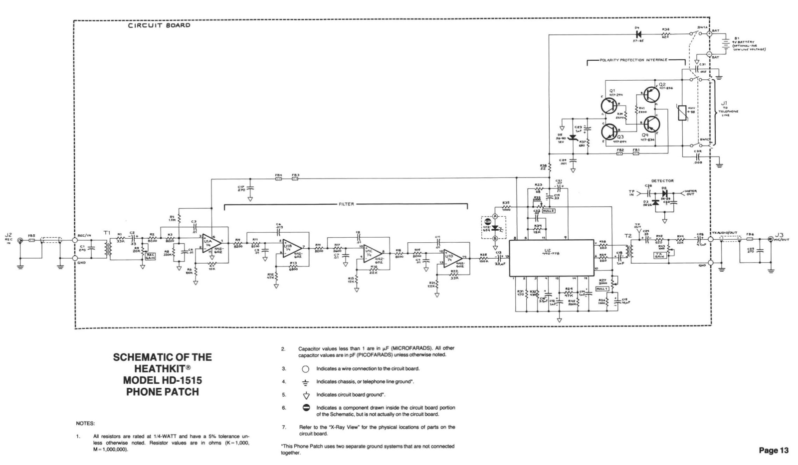 Heathkit HD-1515 Schematic