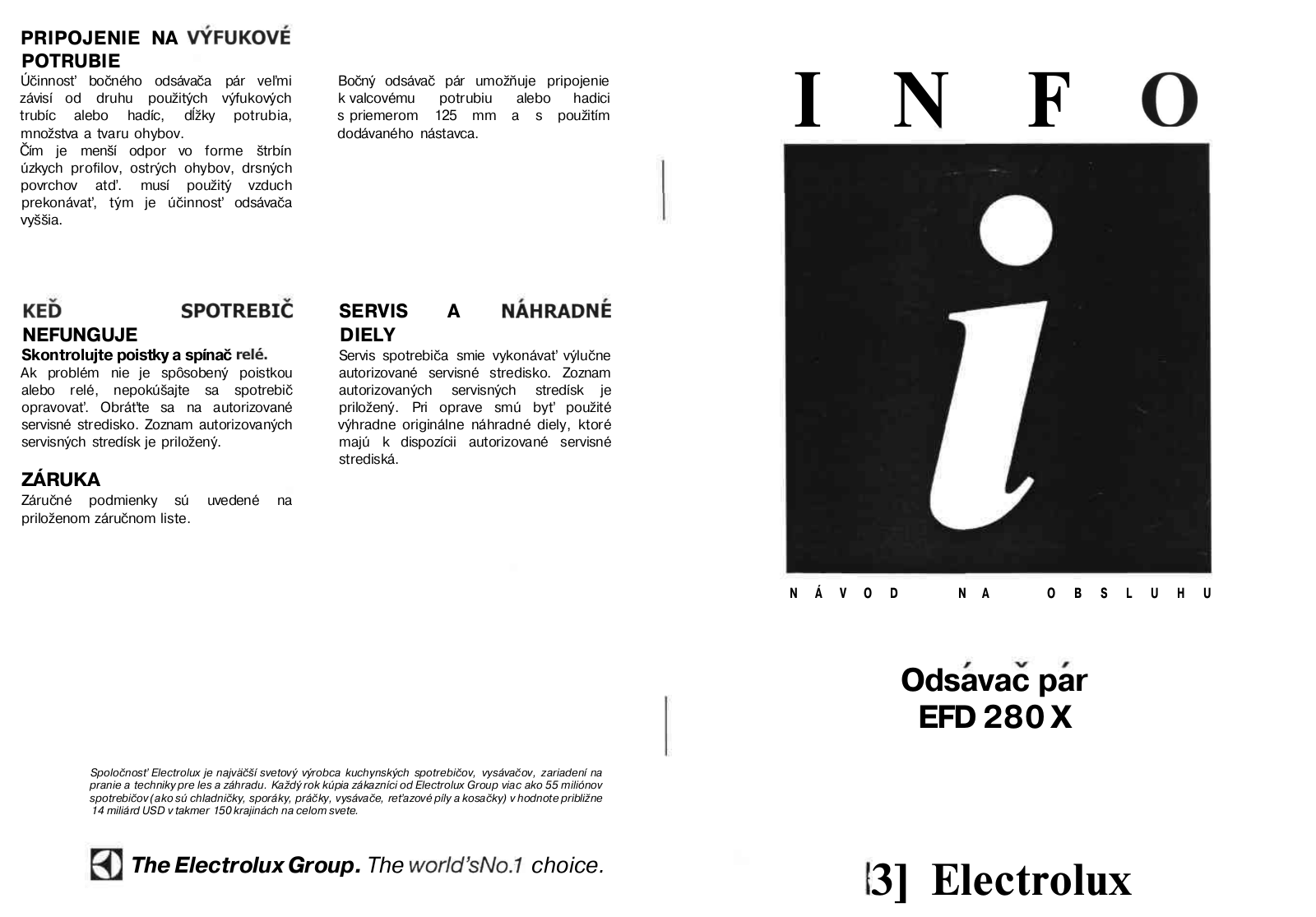 AEG EFD 280 X User Manual