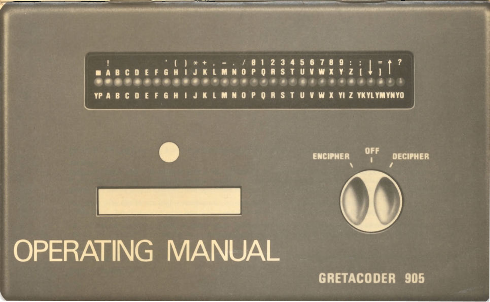 Gretacoder 905 User Manual