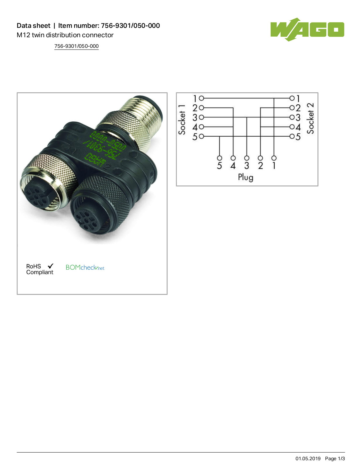 Wago 756-9301/050-000 Data Sheet