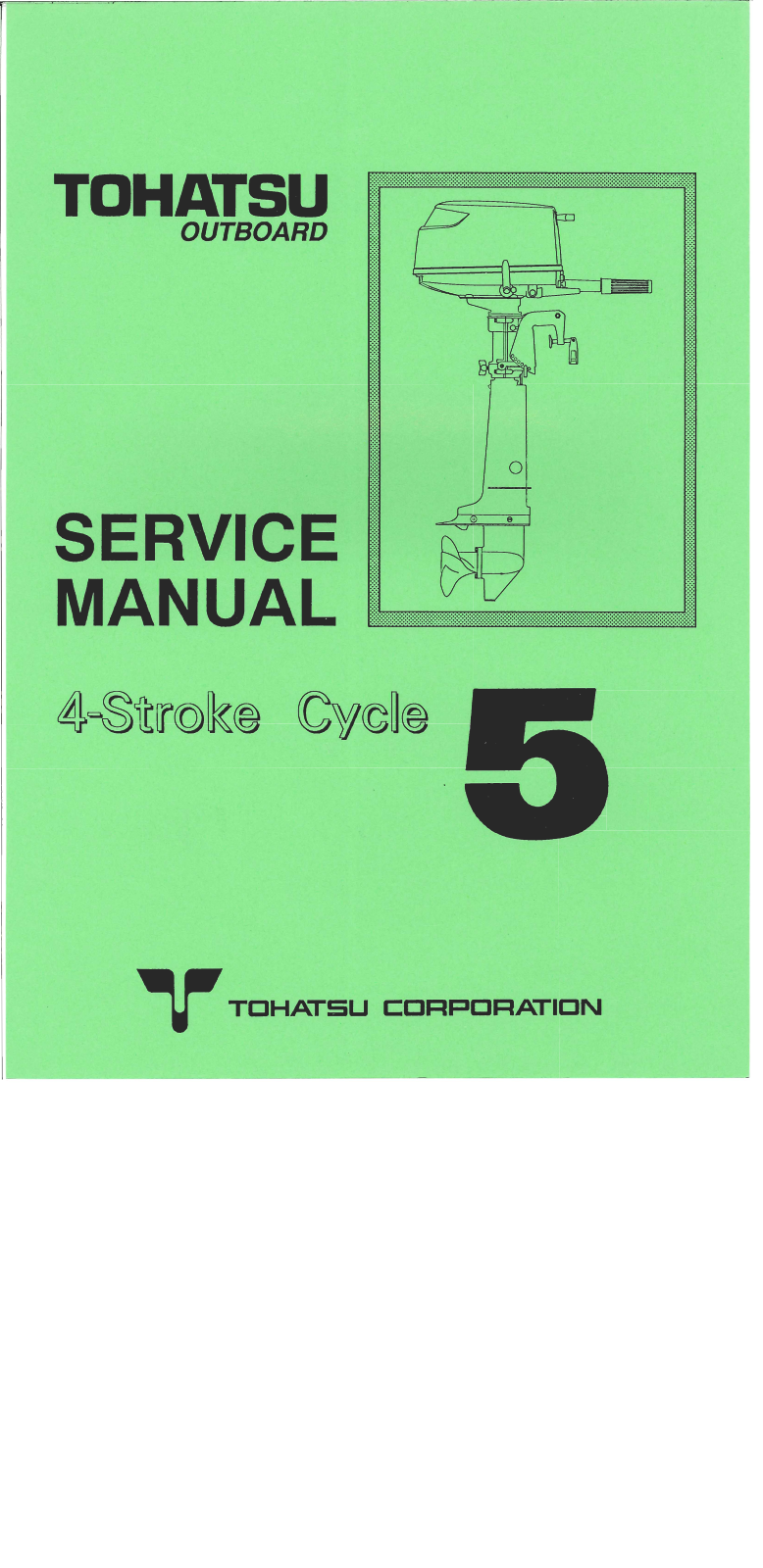 TOHATSU 5, M25C2, M30A3, M2.5A, M3.5A Service Manual