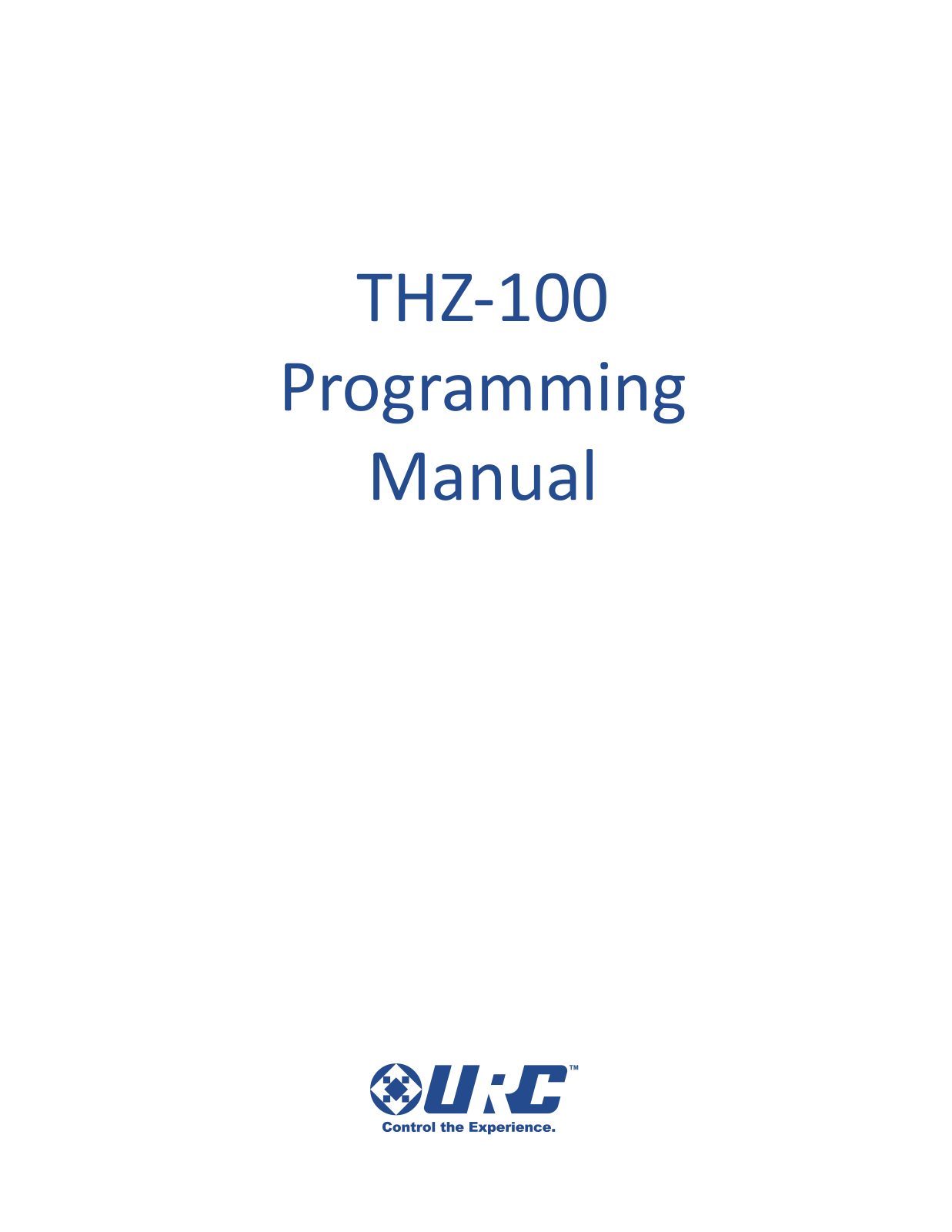 Urc THZ-100 User Manual