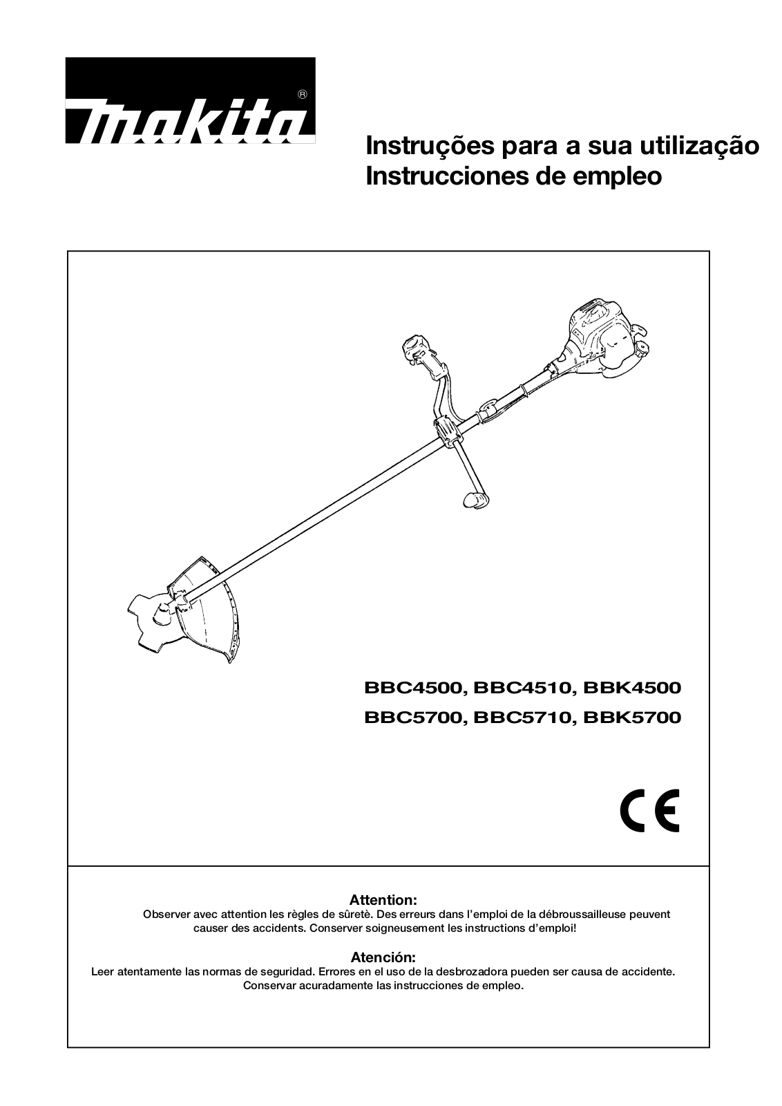 Makita BBC5710, BBC4510, BBK4500, BBC5700, BBC4500 User Manual