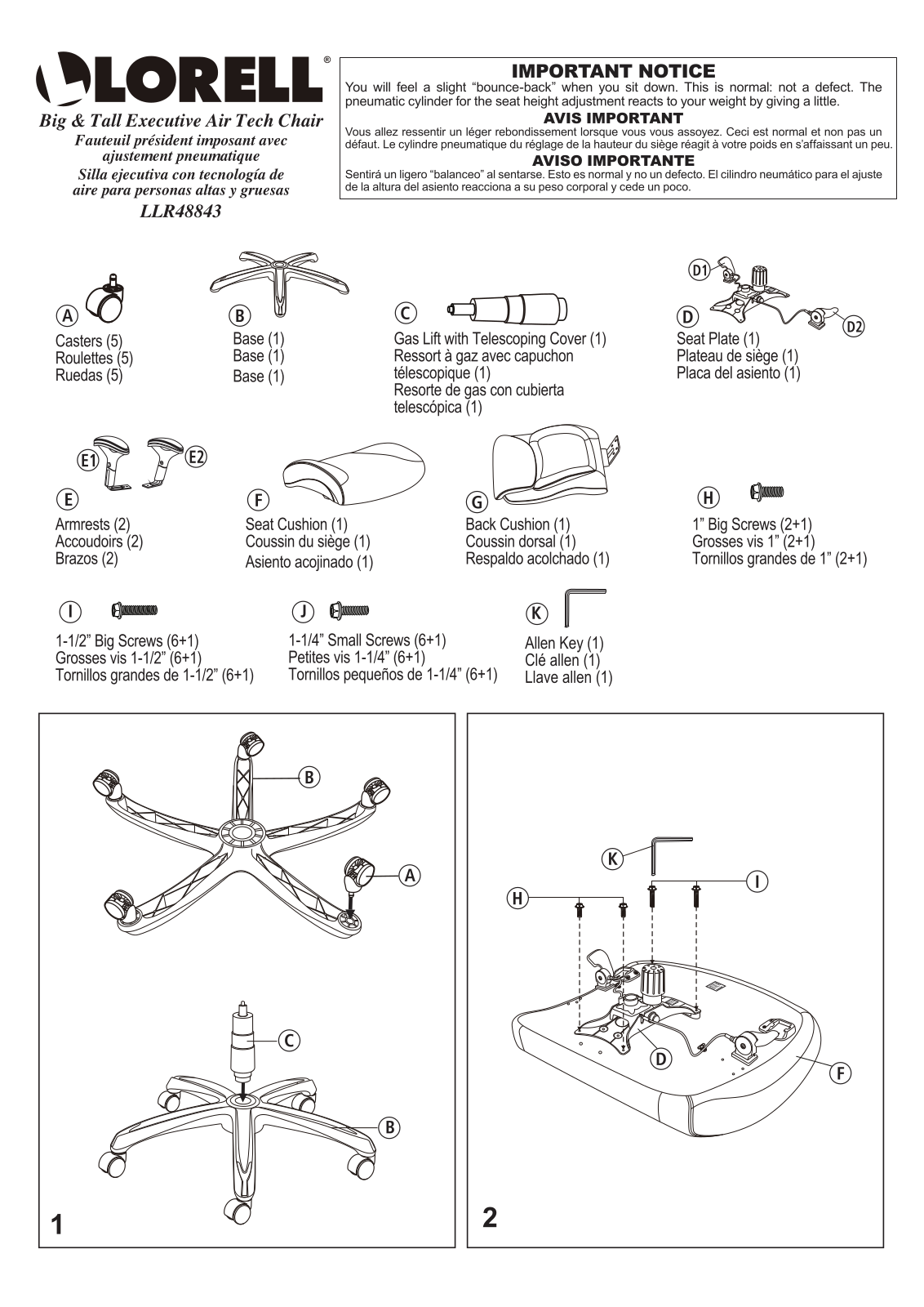 Lorell LRO10145 Installation & Assembly - ManualMachine.com