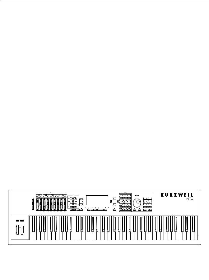 Kurzweil Music Systems PC3, PC361, PC3X User Manual
