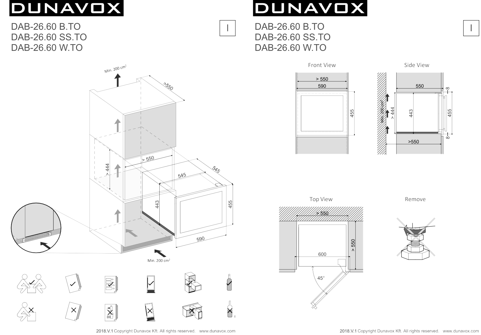 Dunavox DAB-26.60B.TO User Manual