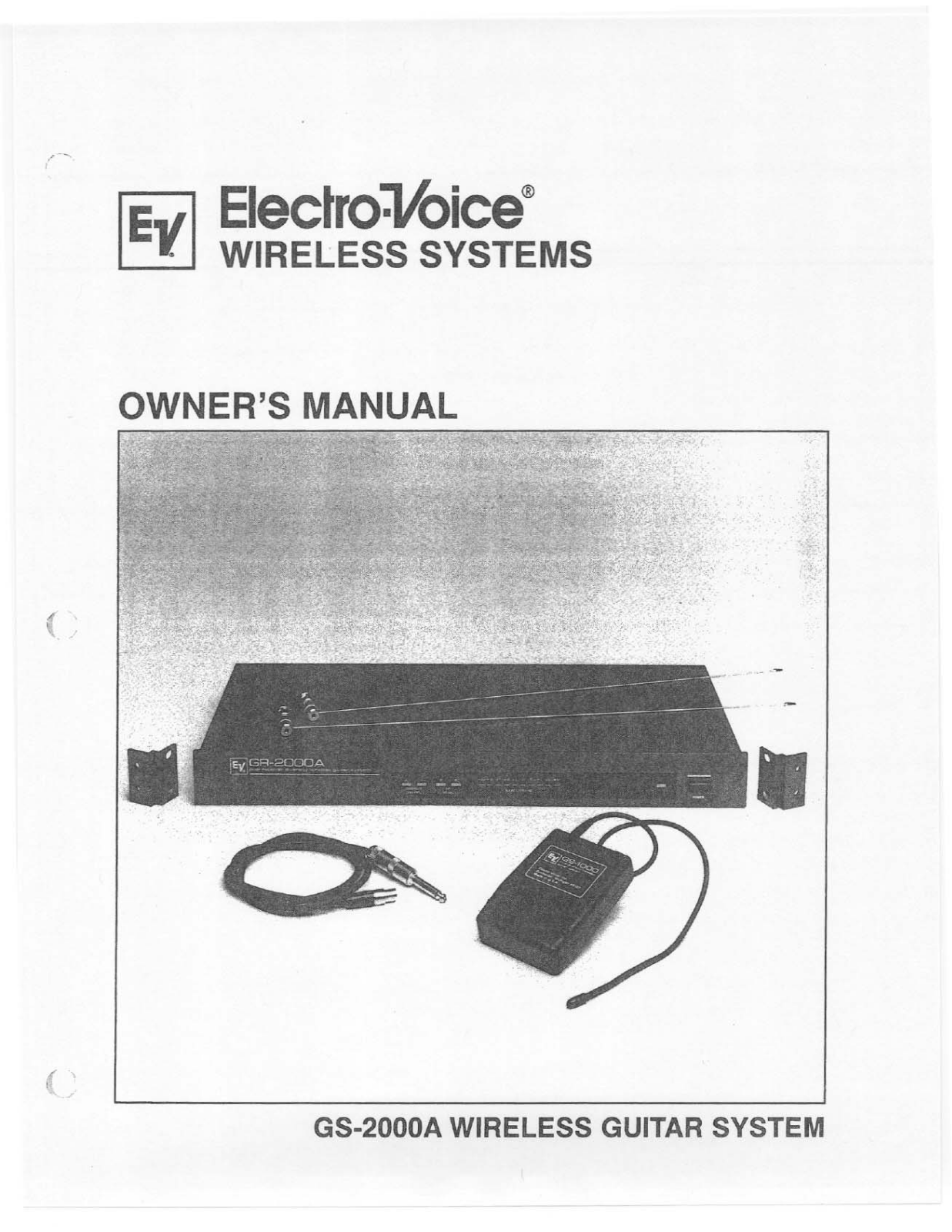 Electro-Voice GS-2000A User Manual