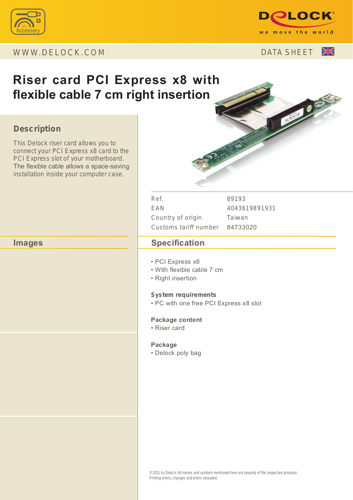 DeLOCK 89193 User Manual