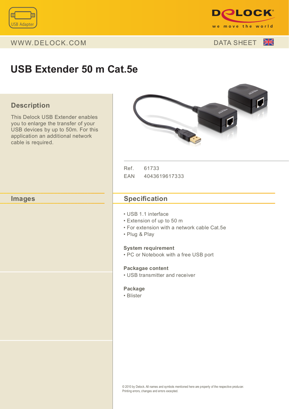 DeLOCK 61733 User Manual