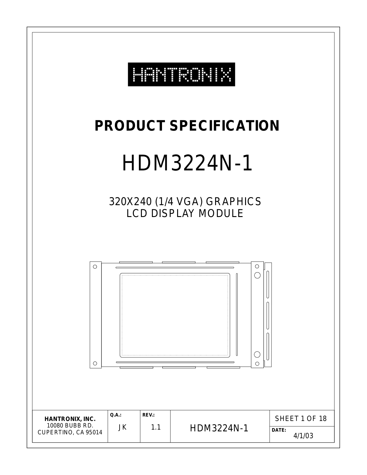 HANTRONIX HDM3224N-1 Datasheet