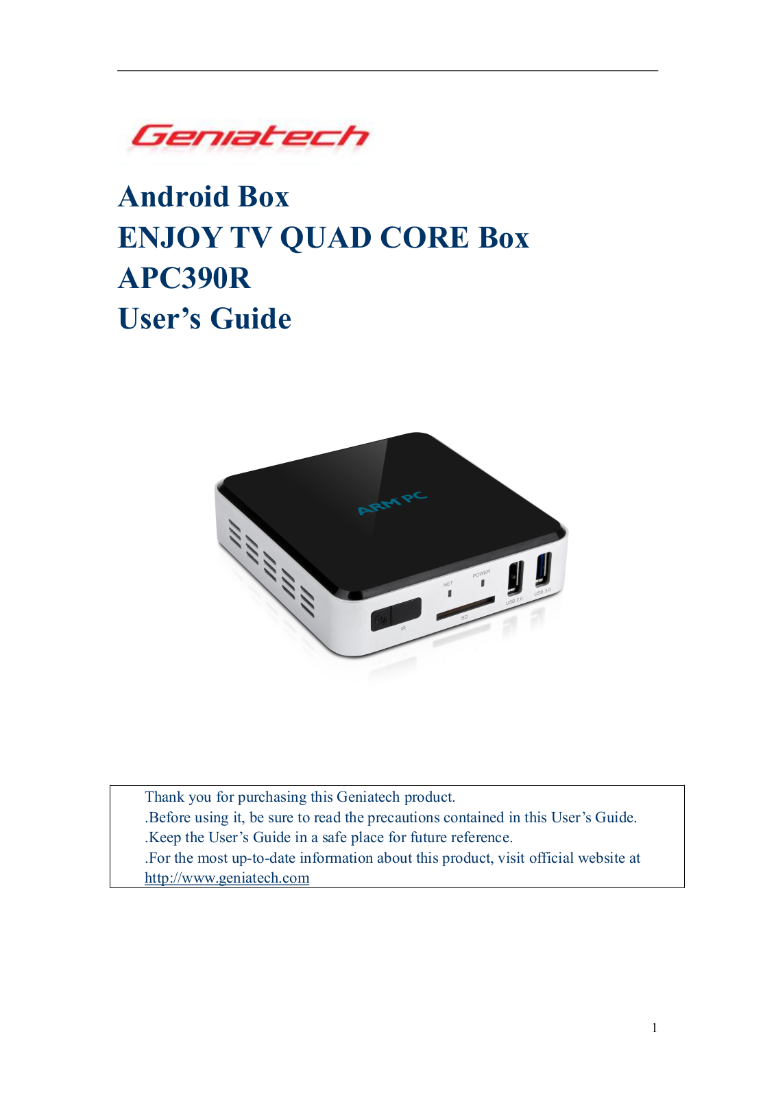 Geniatech F19AF3 Users Manual