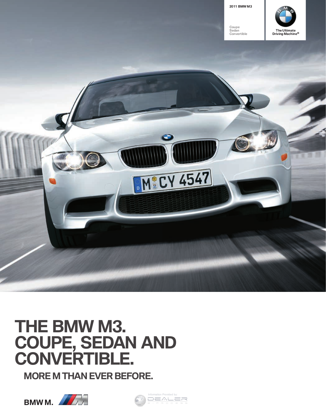 BMW M3 2011 Owner's Manual