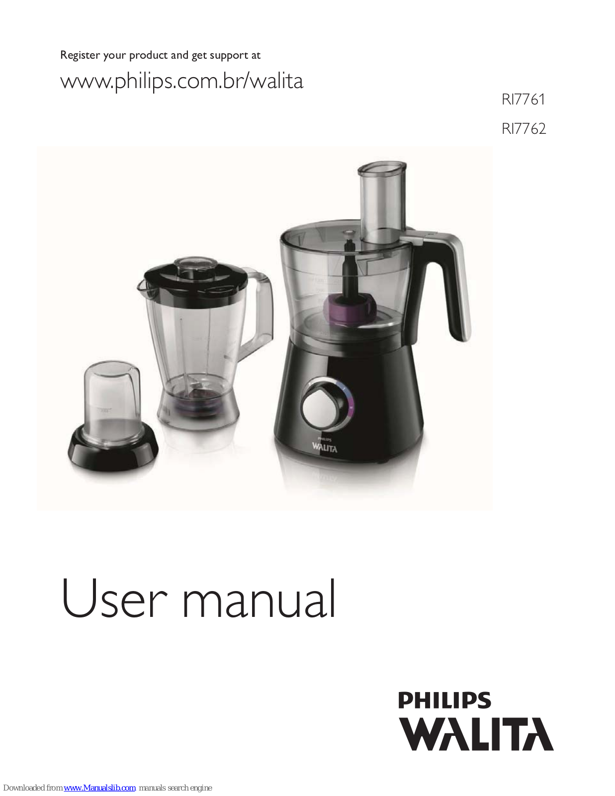 Philips RI7761/01, RI7761/00, Walita RI7761, Walita RI7762 User Manual