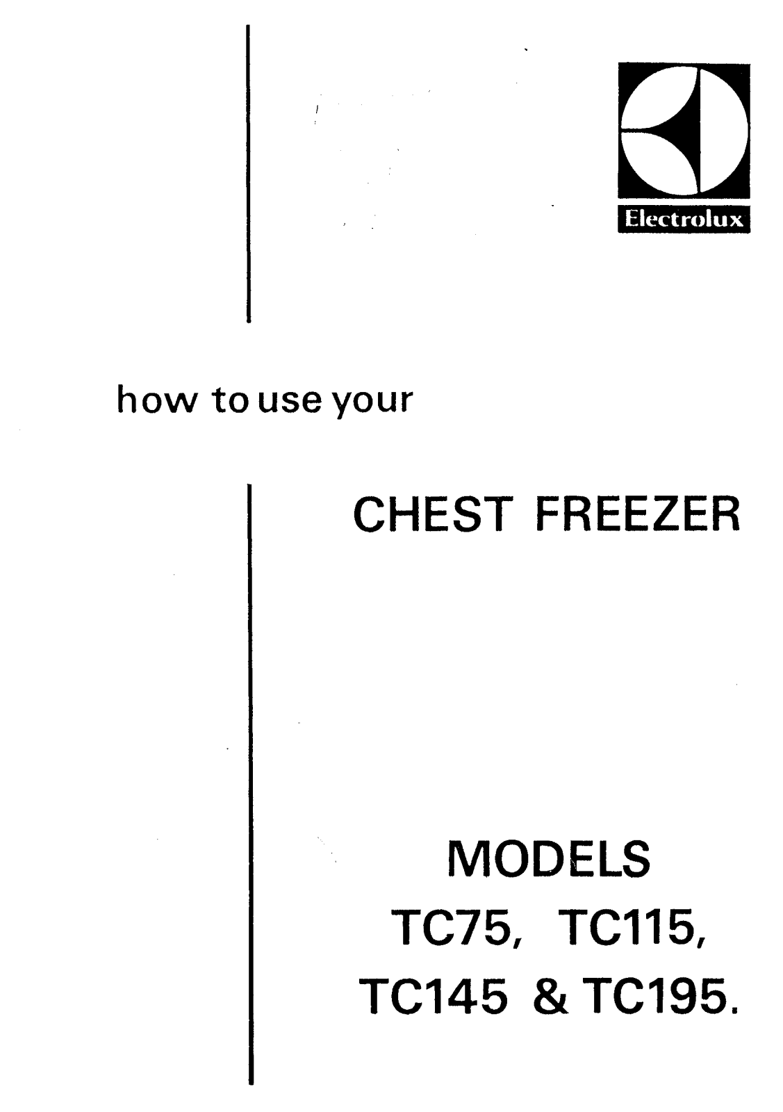 Electrolux TC75 User Guide