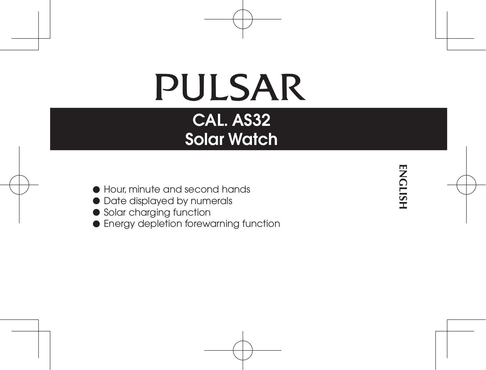 Pulsar PX3033X1 Instruction manual