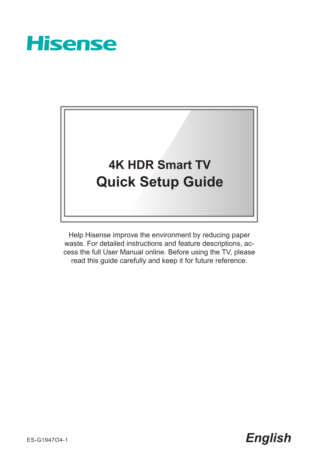 Hisense 43H78G User Manual