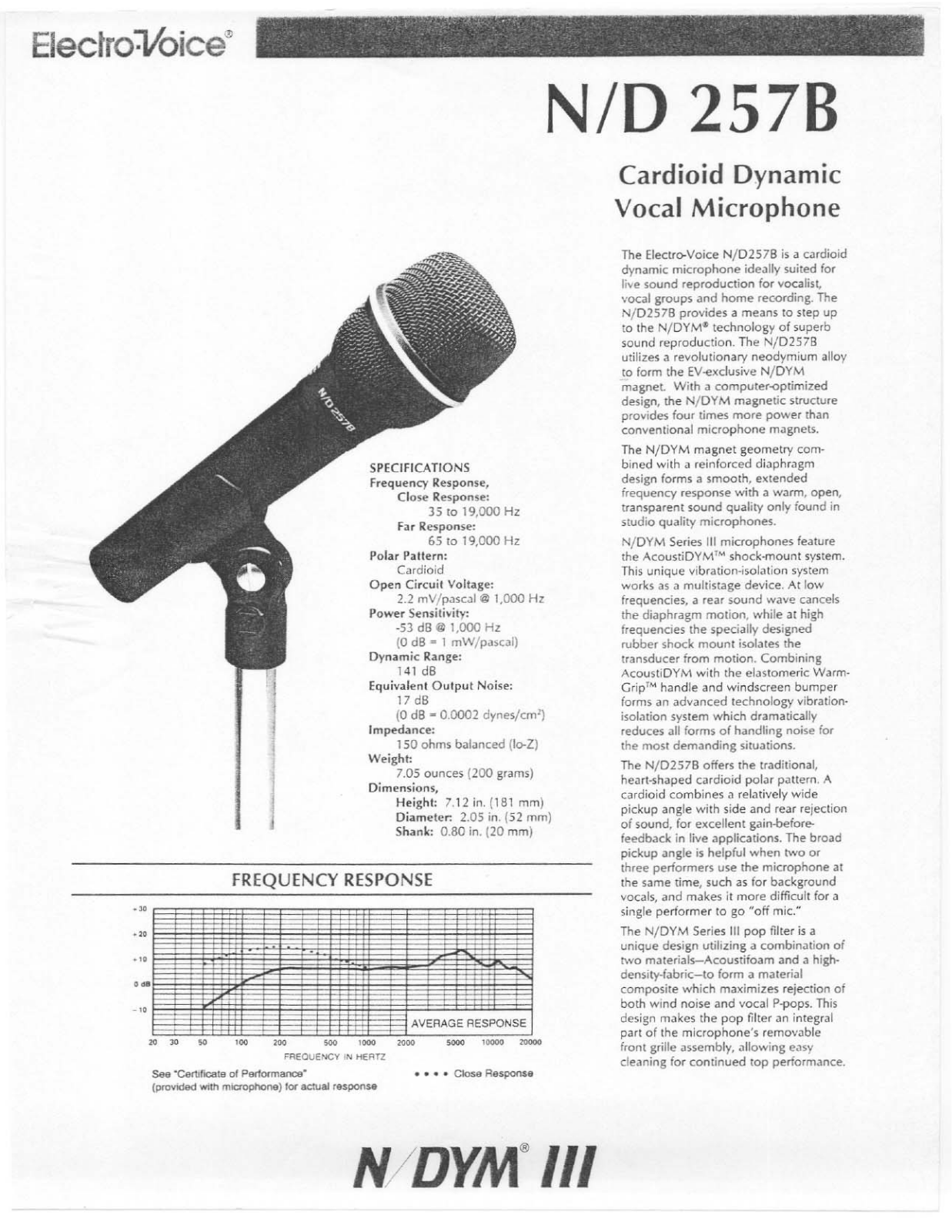 Electro-Voice N-D 257B User Manual