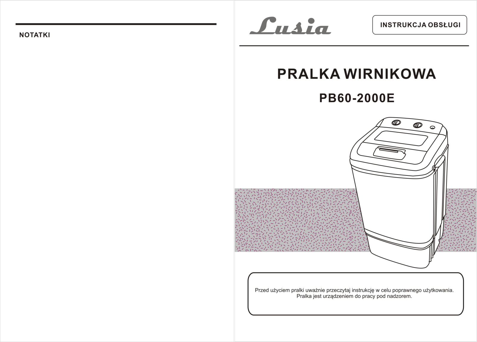 LUSIA PB60-2000E User guide - ManualMachine.com