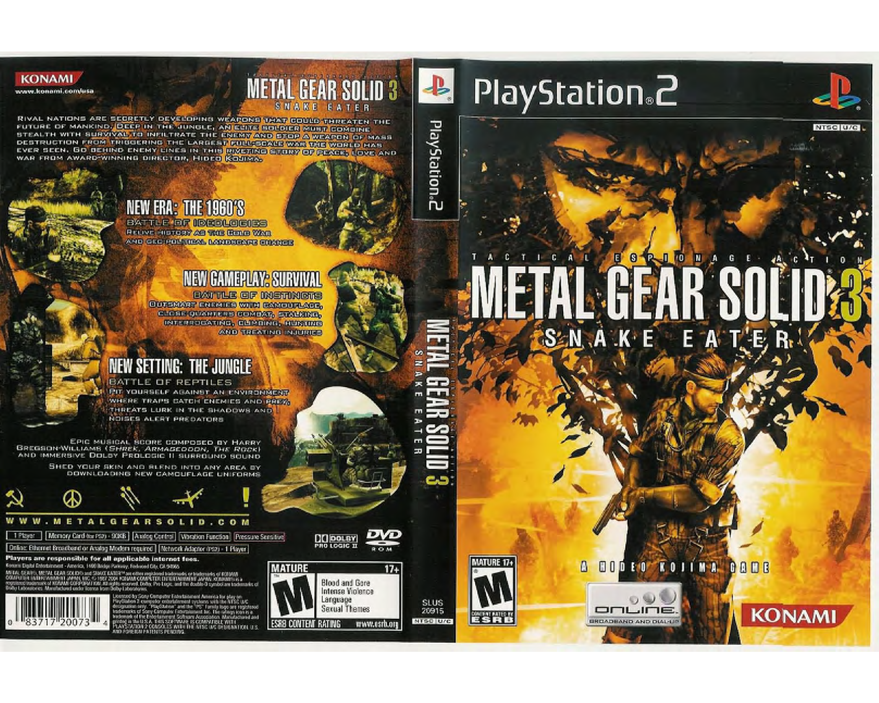 Games PS2 METAL GEAR SOLID 3-SNAKE EATER User Manual