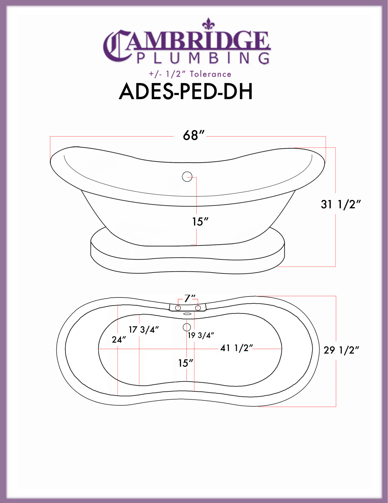 Cambridge ADESPEDDH Specifications