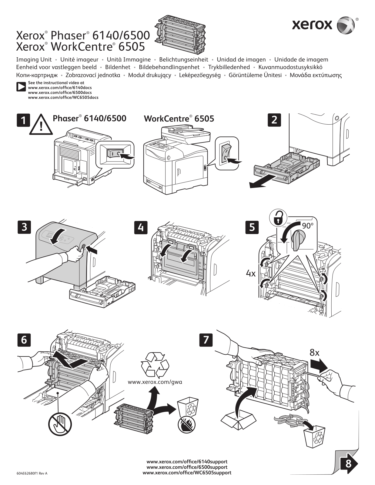 Xerox 6505, 6500, 6140 User Manual