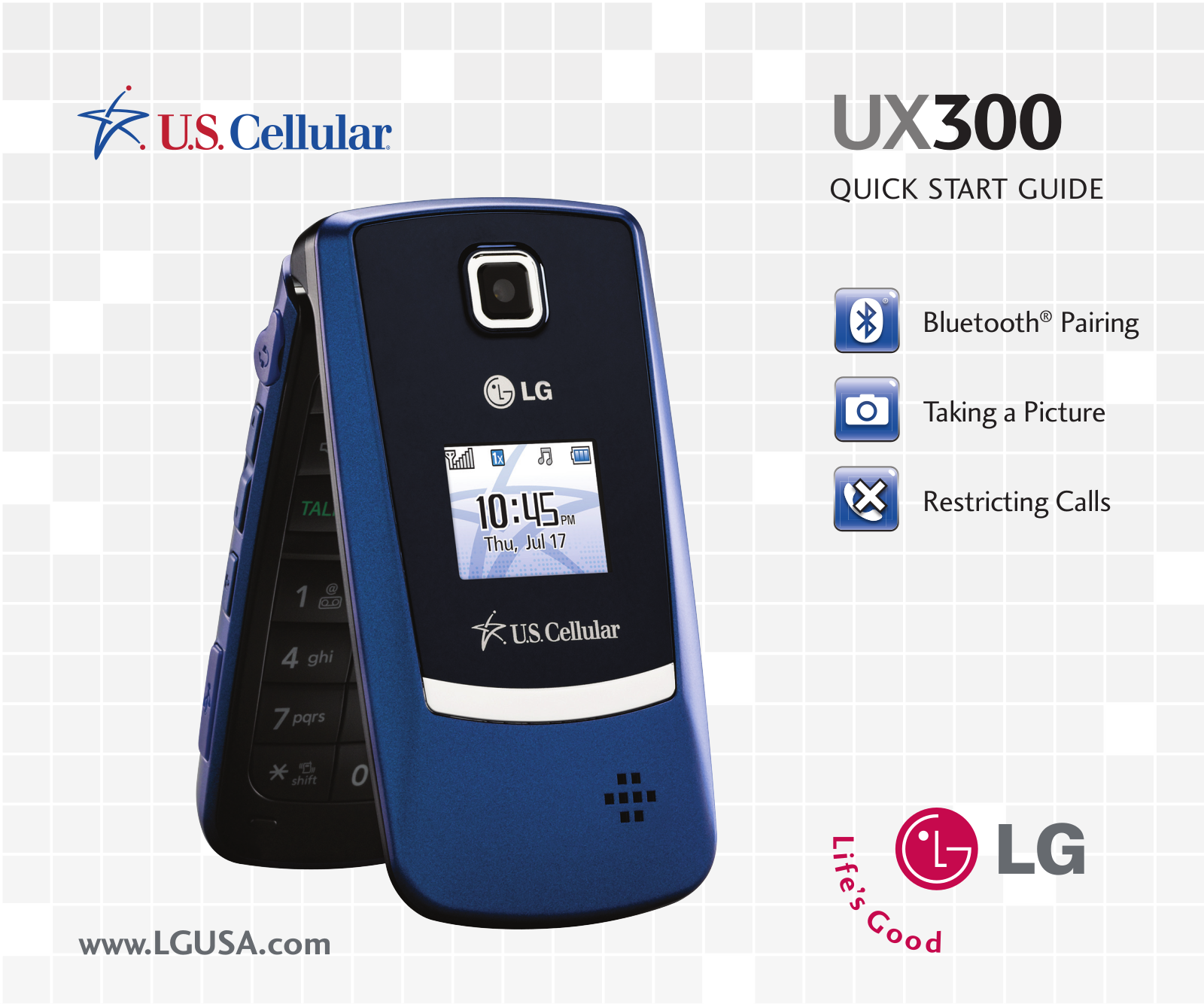 LG UX300 User Manual