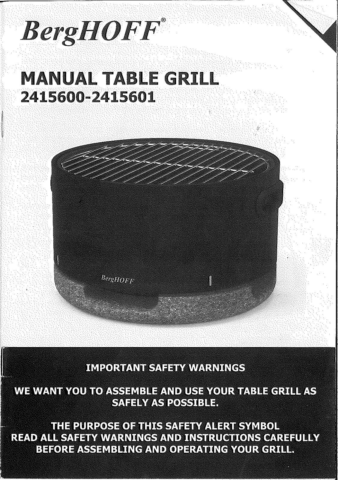 BergHoff 2415600, 2415601 User guide - ManualMachine.com