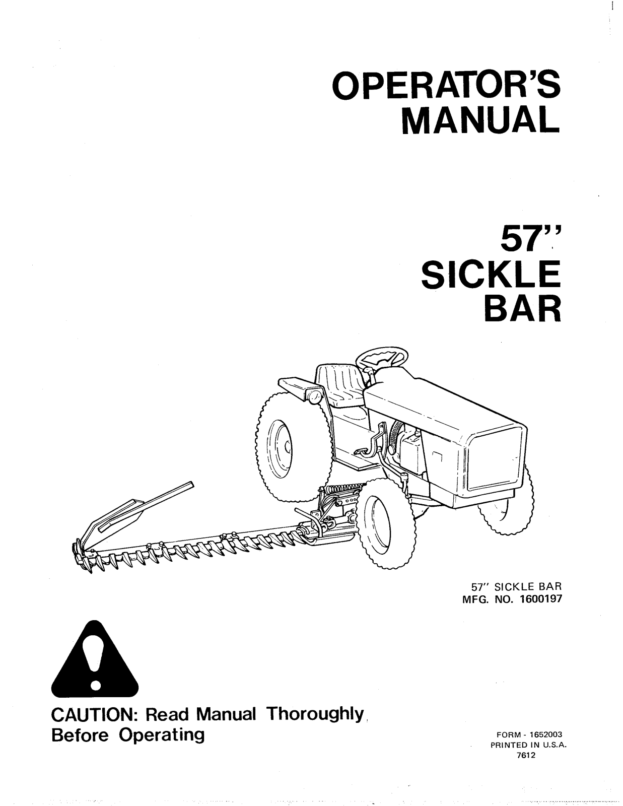 Snapper 1600197 User Manual