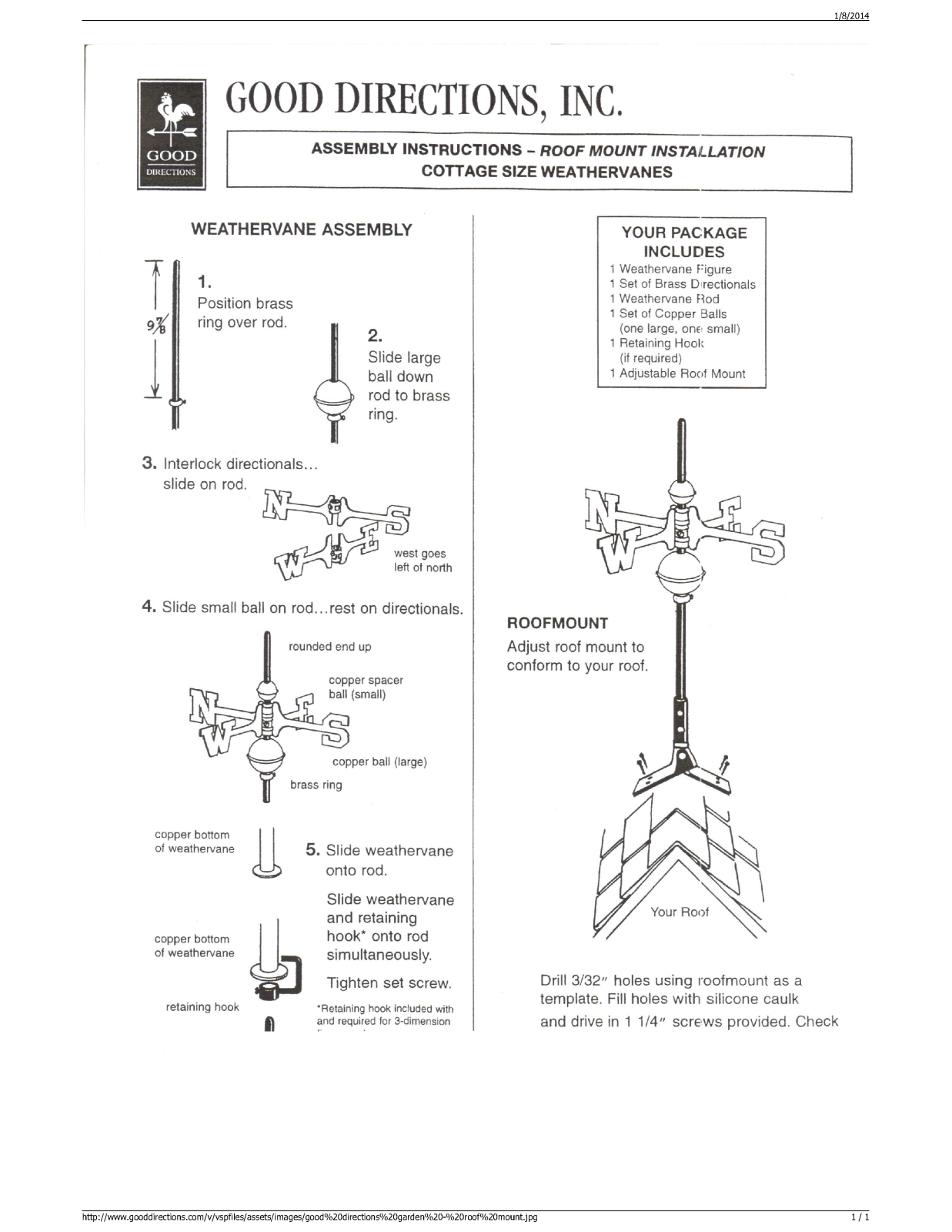 Good Directions GDD1467 Assembly Instructions - ManualMachine.com