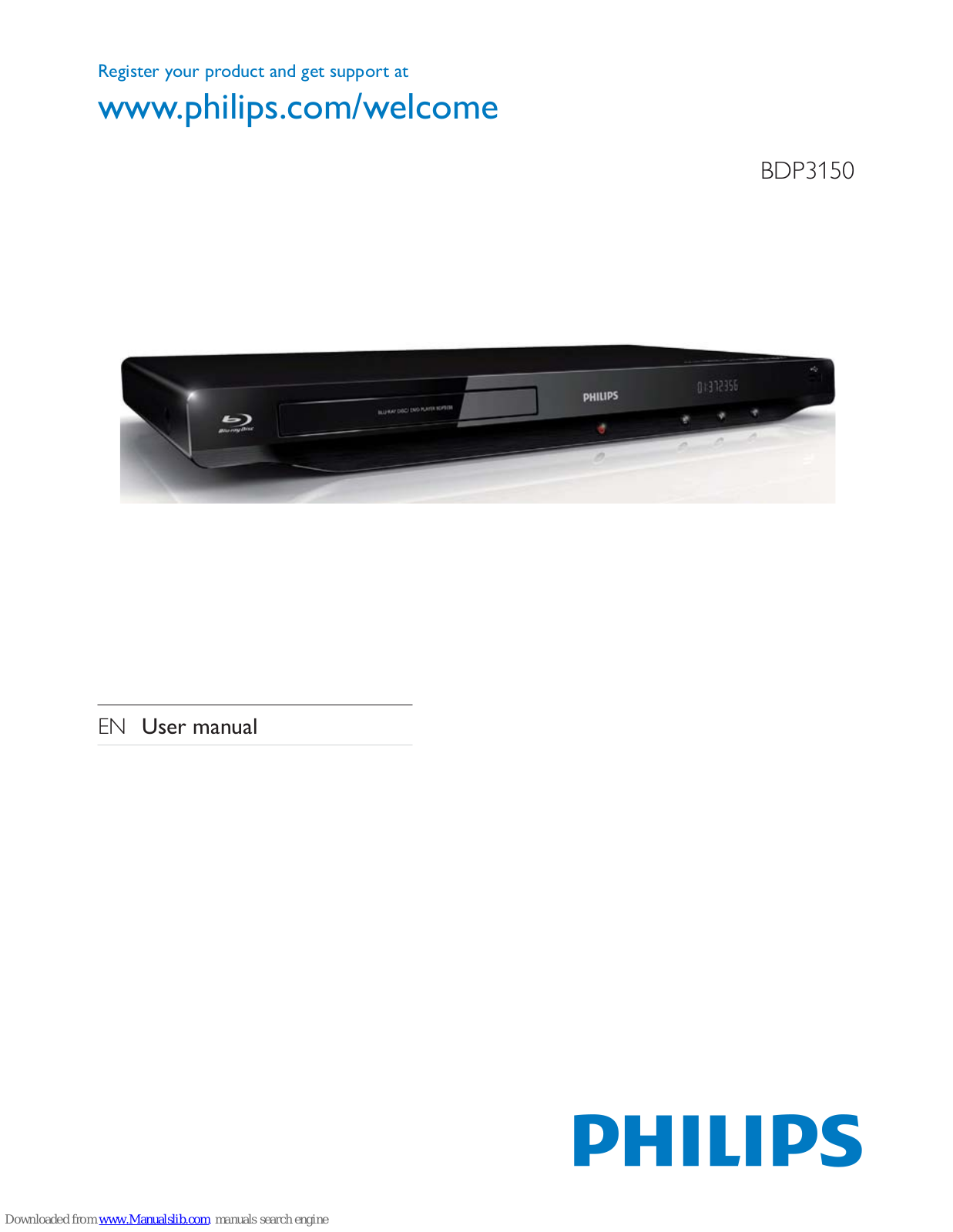 Philips BDP3150/12, BDP3150 User Manual - ManualMachine.com