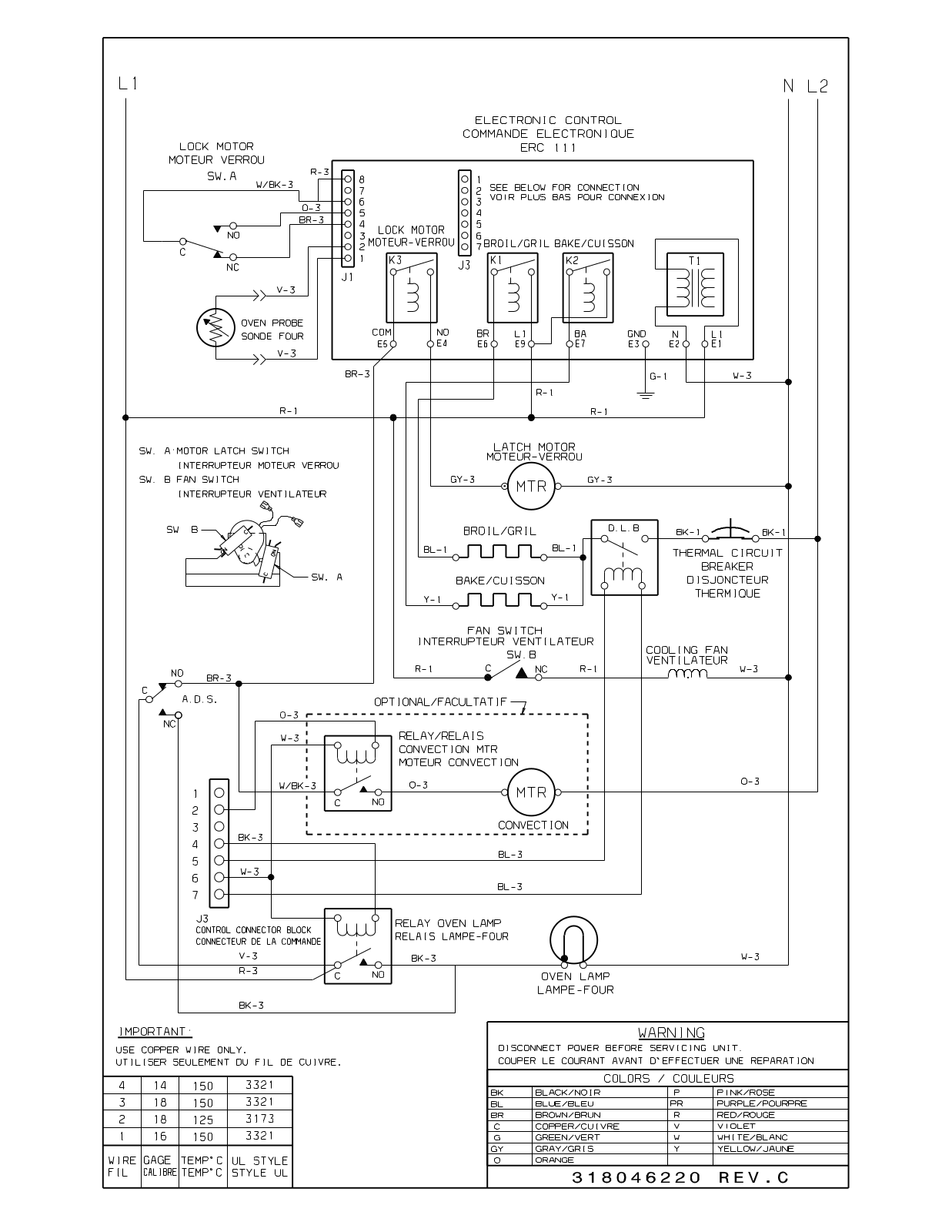 Frigidaire FEB30S5ASB Wiring Diagram