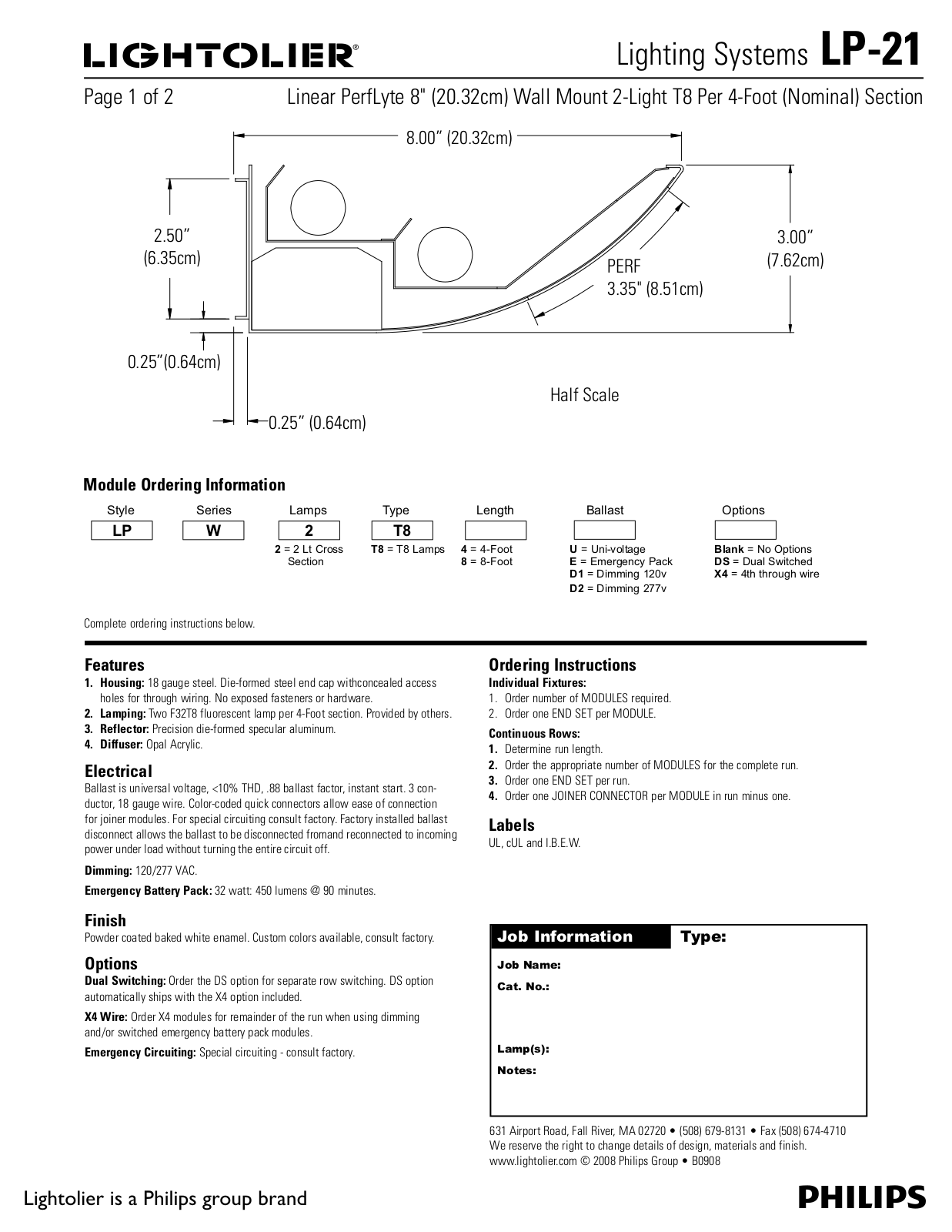 Lightolier LP-21 User Manual