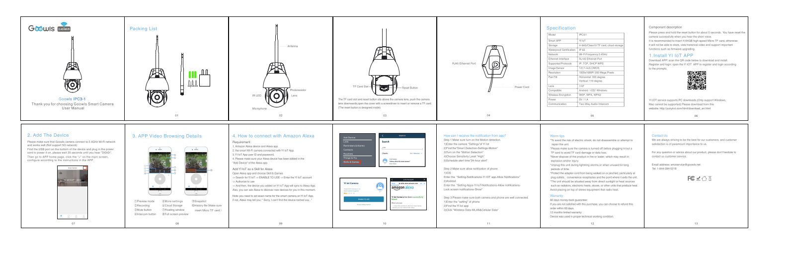 Goowls IPC3-1 Users guide