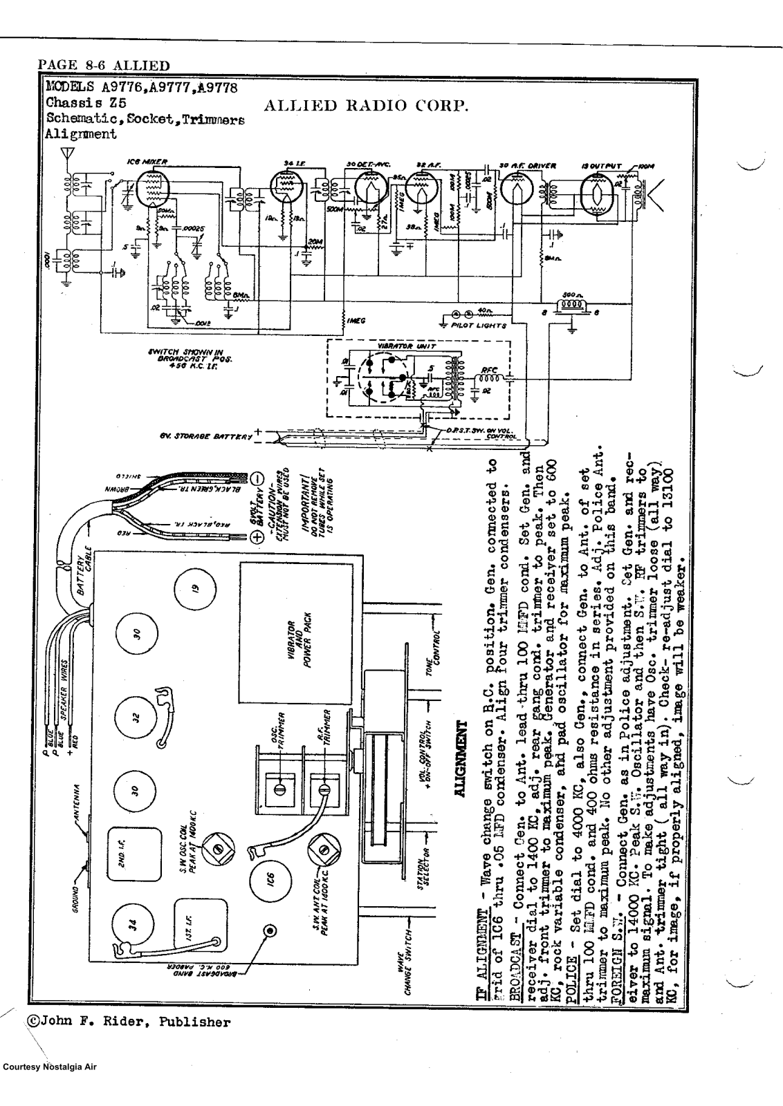 Allied Radio A9776, A9778 Schematic - ManualMachine.com