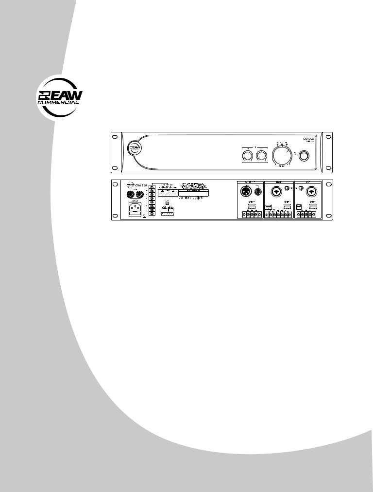 EAW CXA160, CXA80 User Manual