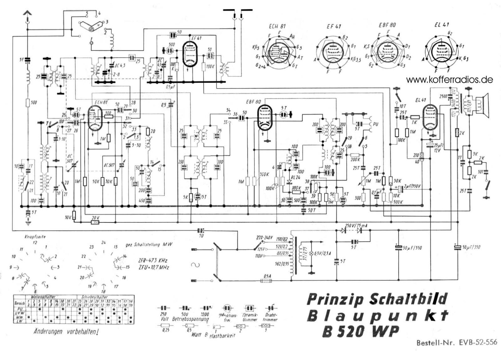 Braun B-520-WP Schematic