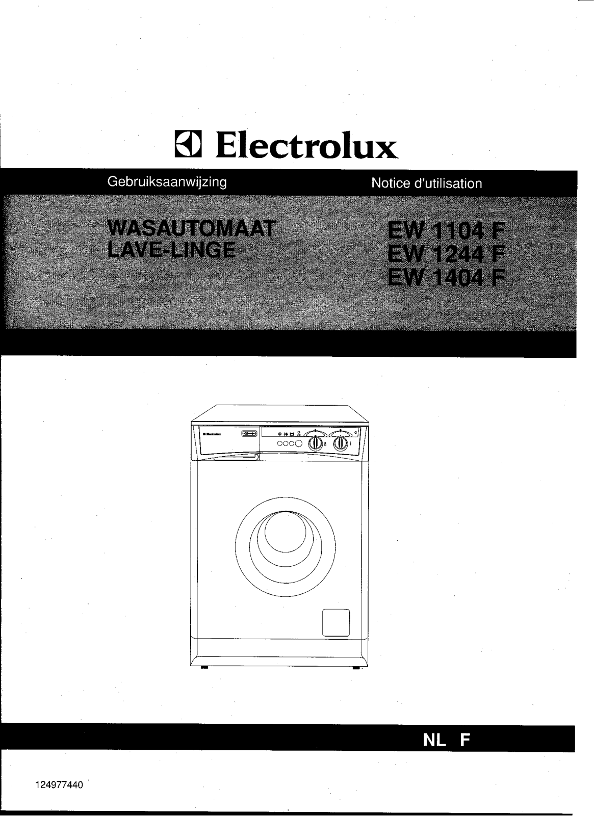 electrolux EW1104F, EW1244F, EW1404F User Manual